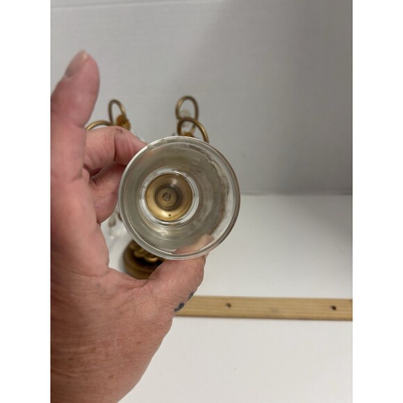 Bronze colored candelabra single light votive candle taper great decor Chandelie - Picture 6 of 6